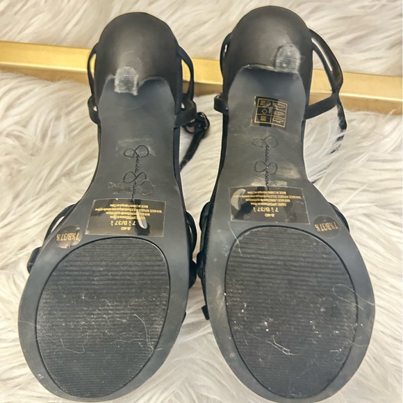 Jessica Simpson - Strappy Satin Sandals with Black Rhinestone.
Great Condition! - Picture 6 of 6